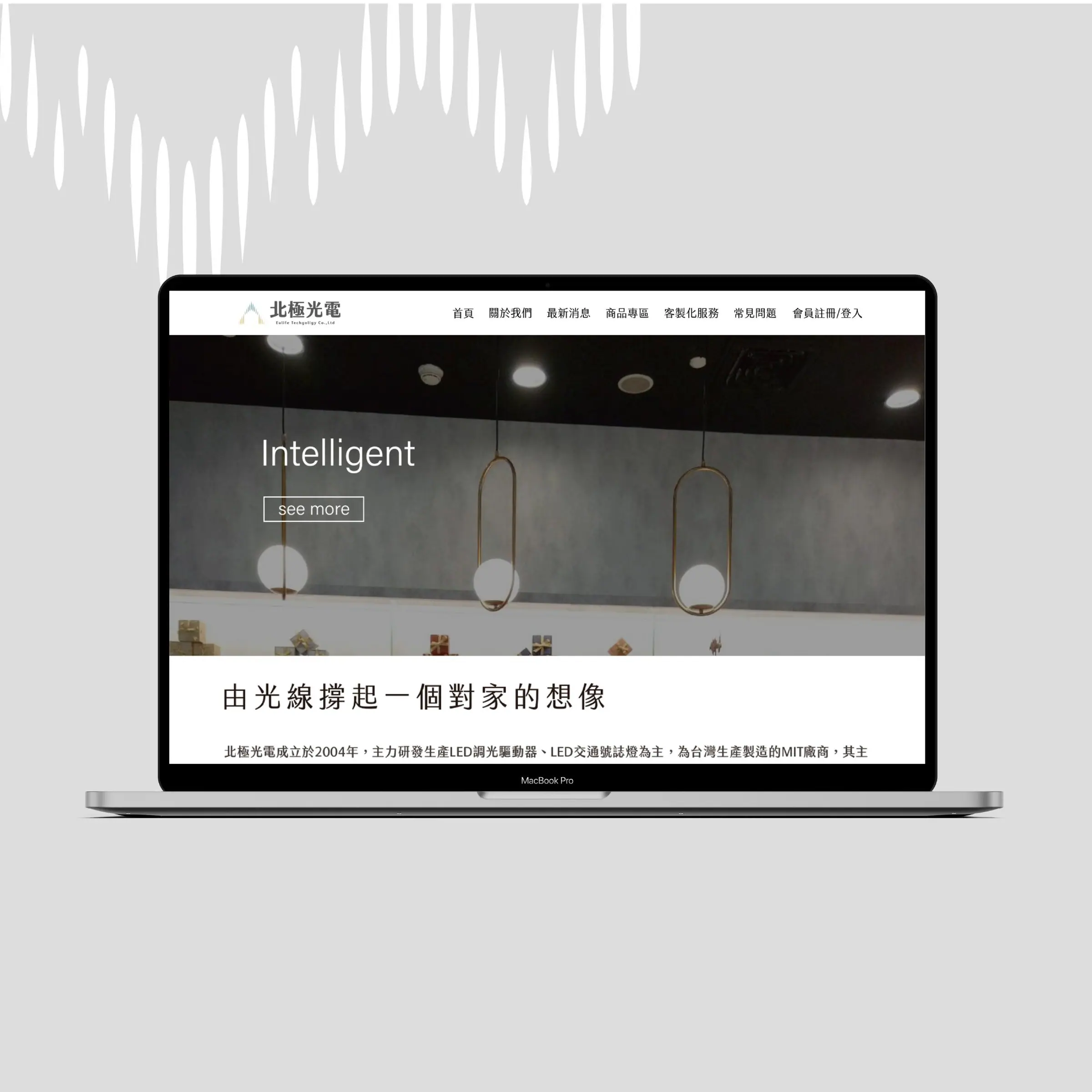 北極光電 網頁設計主視覺|好心地文創