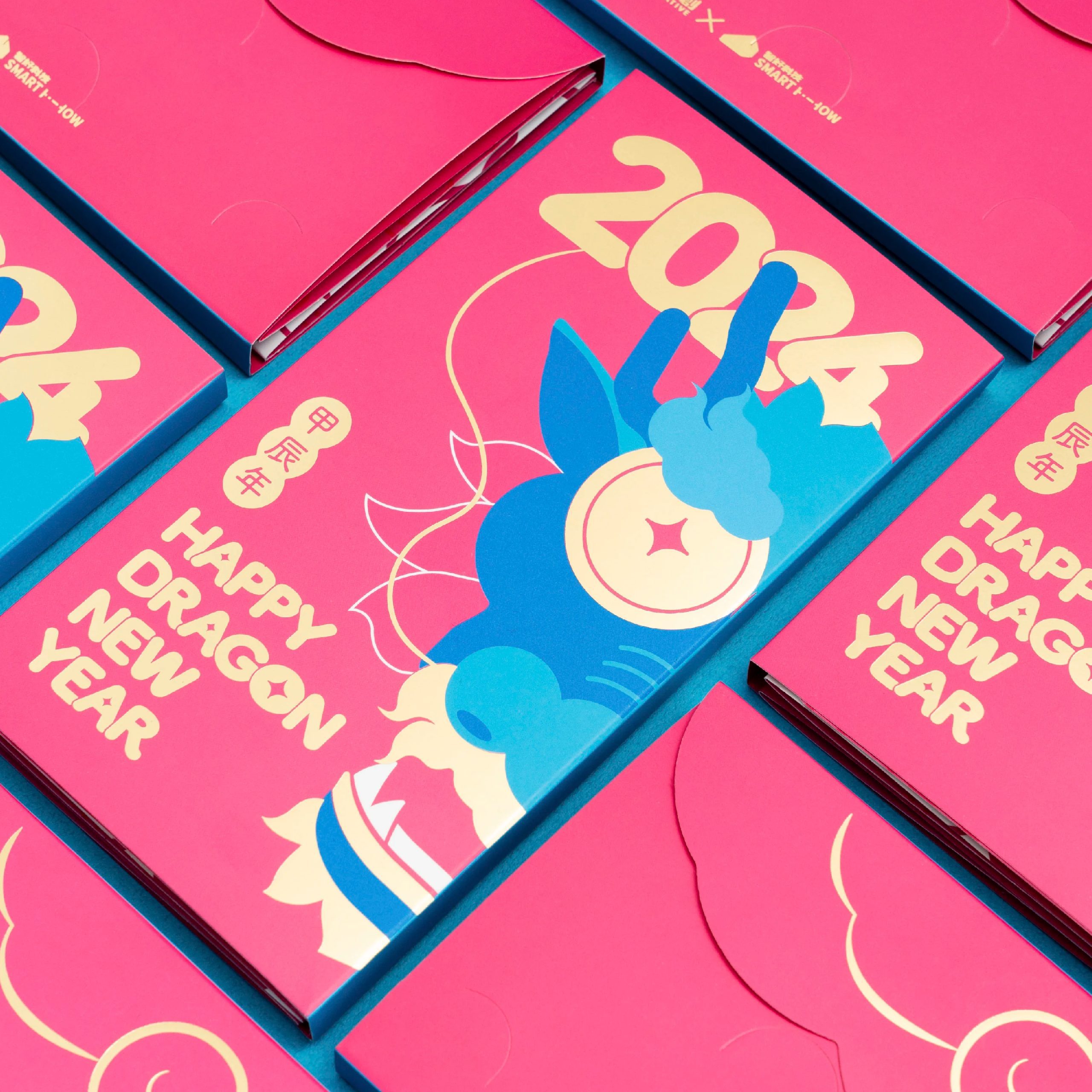 財運長龍迎新年,讓龍鱗再現的紅包袋設計|好心地文創