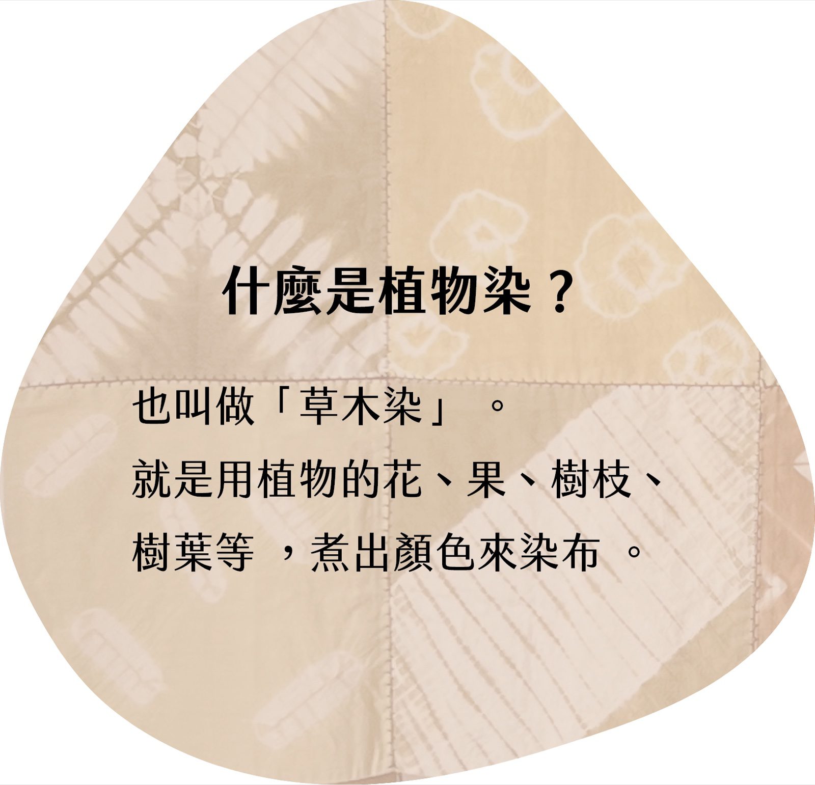 寶來戶外植物染展示牌設計｜什麼是植物染葉形展板｜好心地文創
