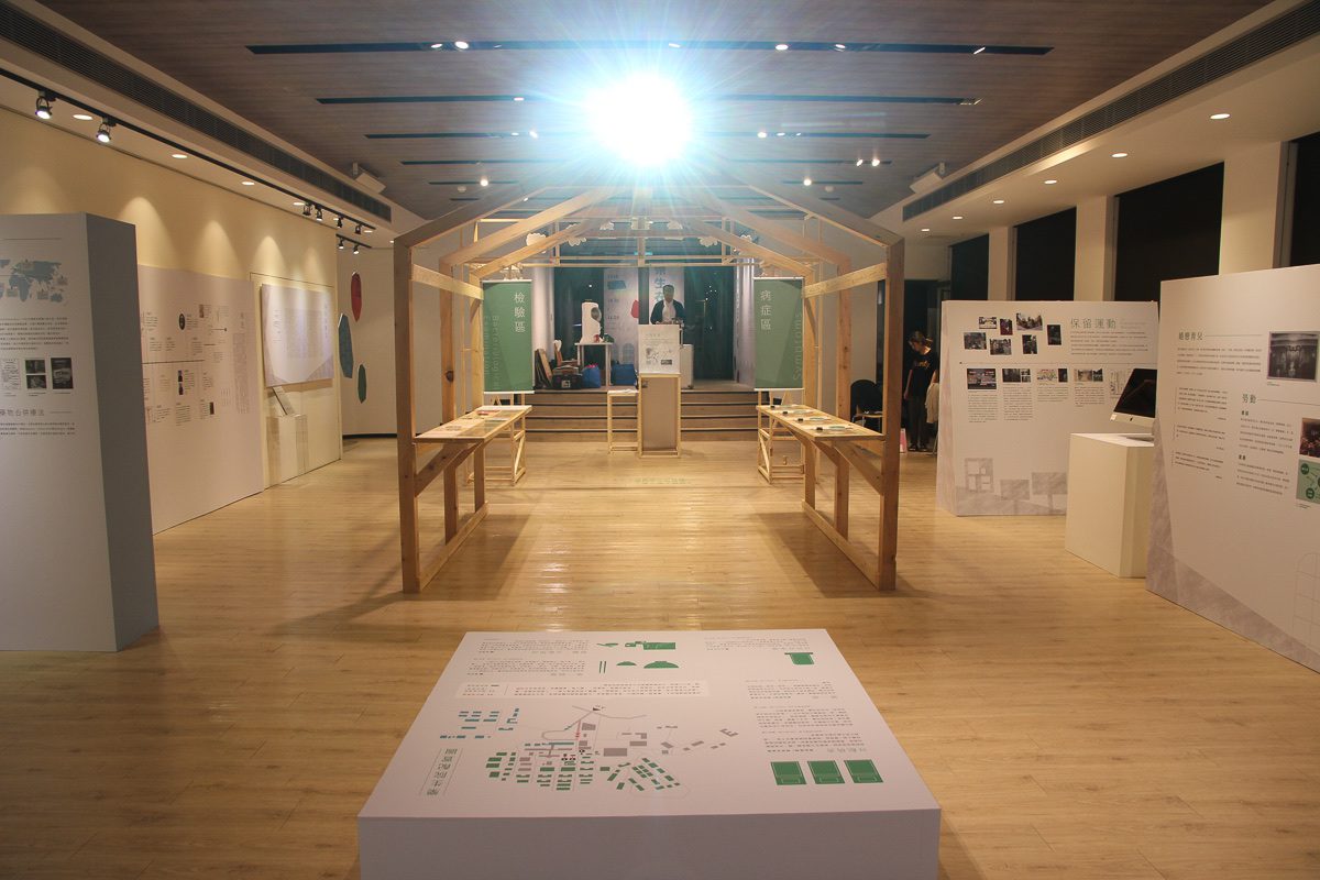 樂生在陽明展覽現場全覽,木構廊道與展板陳列