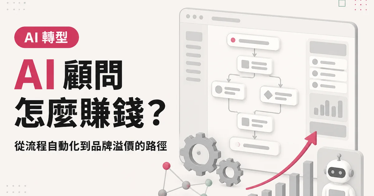 AI 顧問怎麼賺錢?|從流程自動化到品牌溢價的路徑