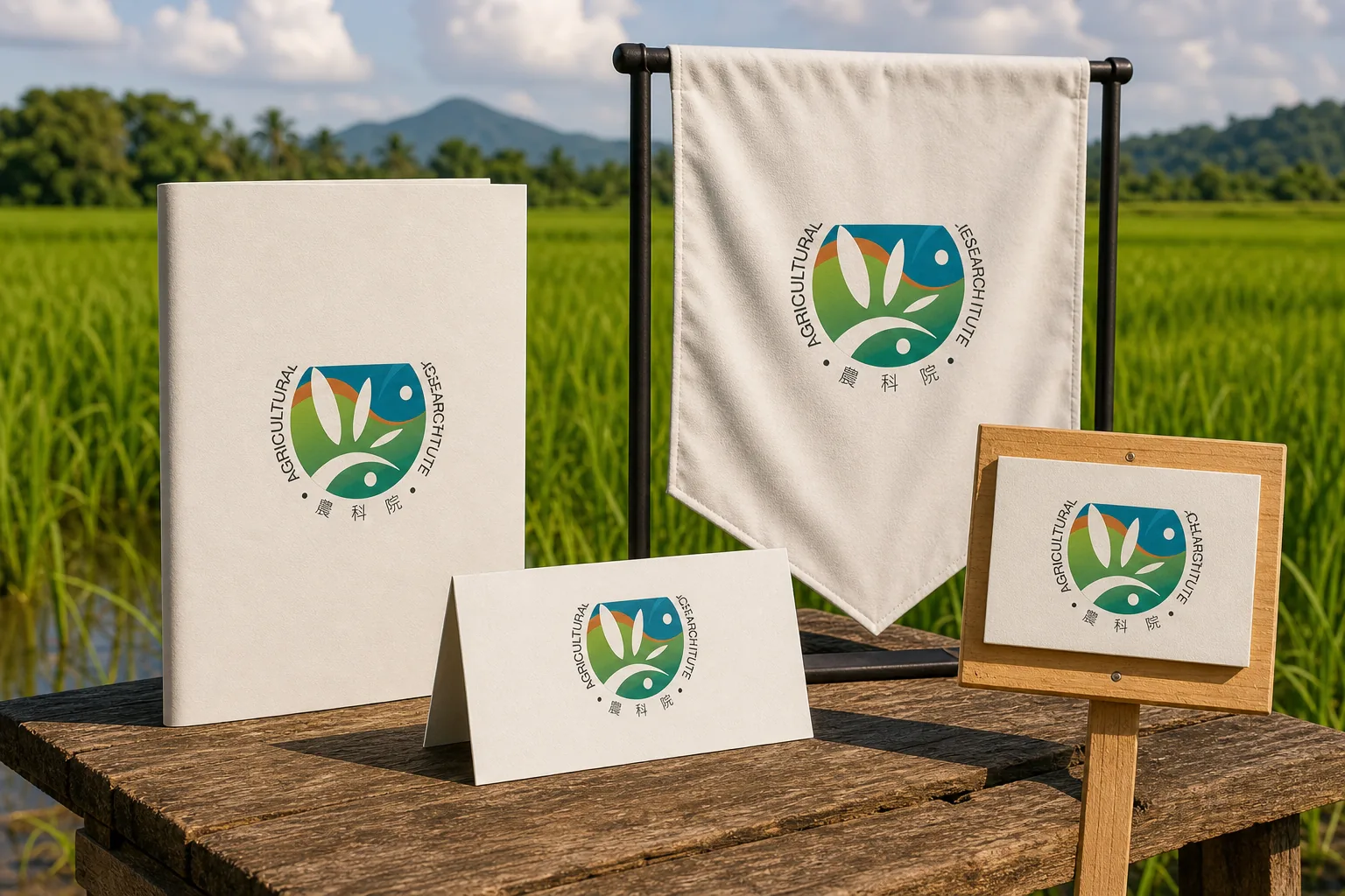 農業科技研究院 有機農業論壇會場物件應用示意｜好心地文創