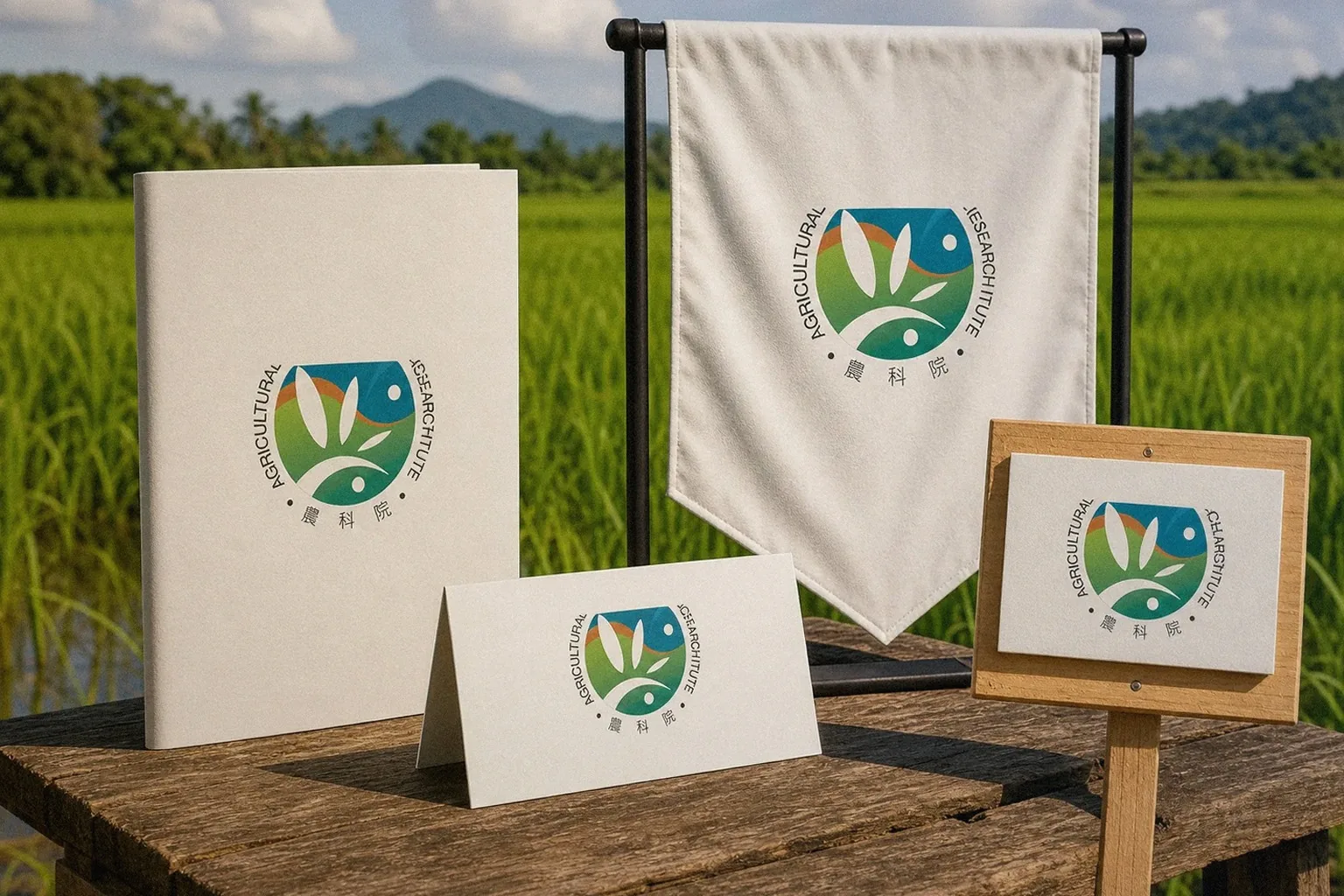 農業科技研究院 有機農業論壇會場物件應用示意｜好心地文創