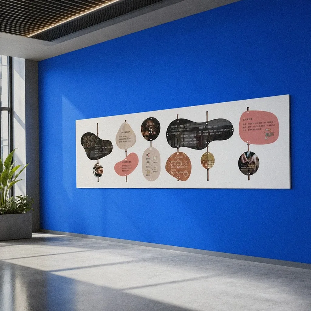 Series of outdoor plant-dyeing display panels in Baolai, applied signage view | Howdy Creative