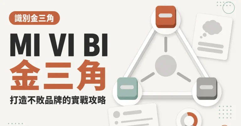 MI VI BI金三角｜打造不敗品牌的實戰攻略
