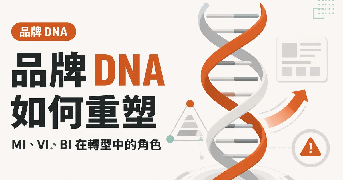 品牌 DNA如何重塑｜MI、VI、BI 在轉型中的角色