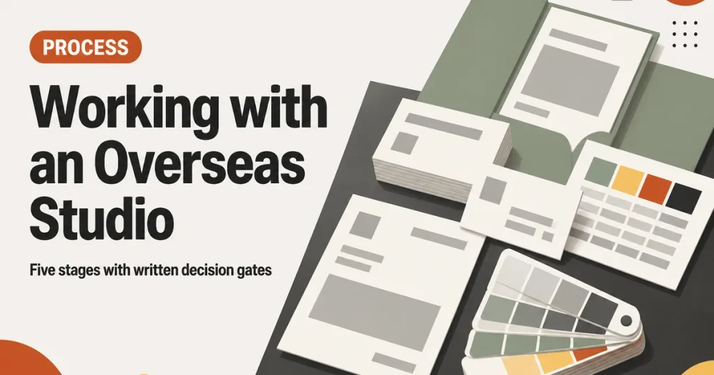 Working with an Overseas Studio — Five stages with written decision gates