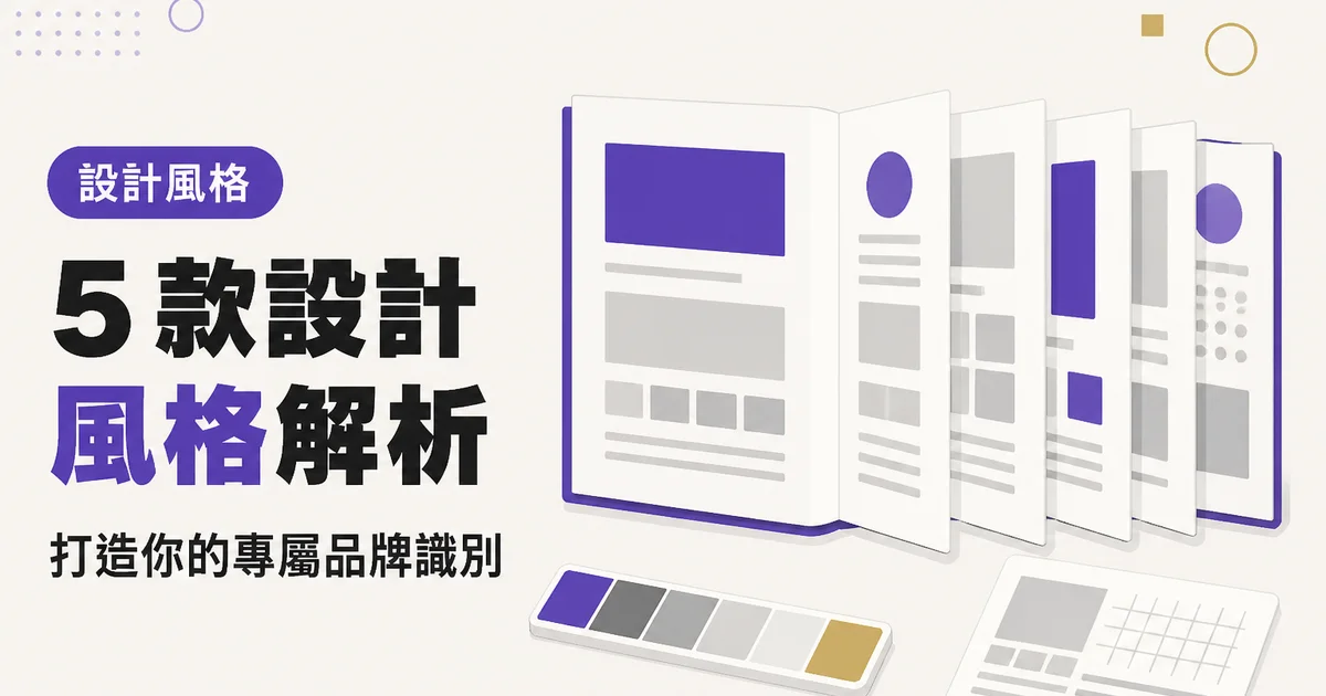5 款設計風格解析｜打造你的專屬品牌識別