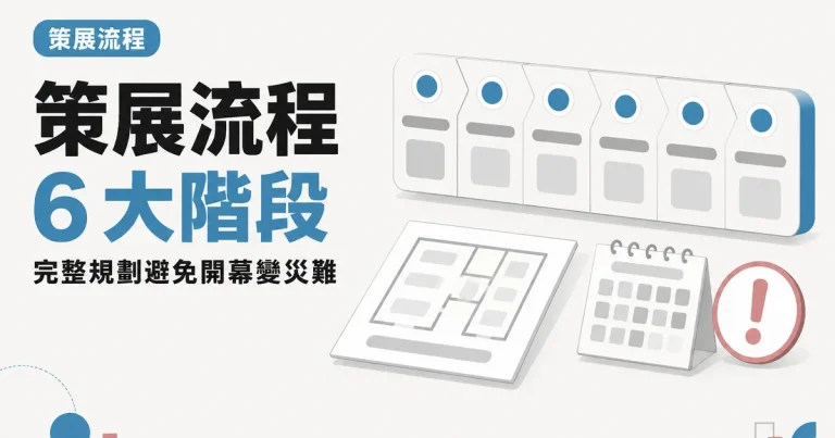 策展流程6 大階段|完整規劃避免開幕變災難