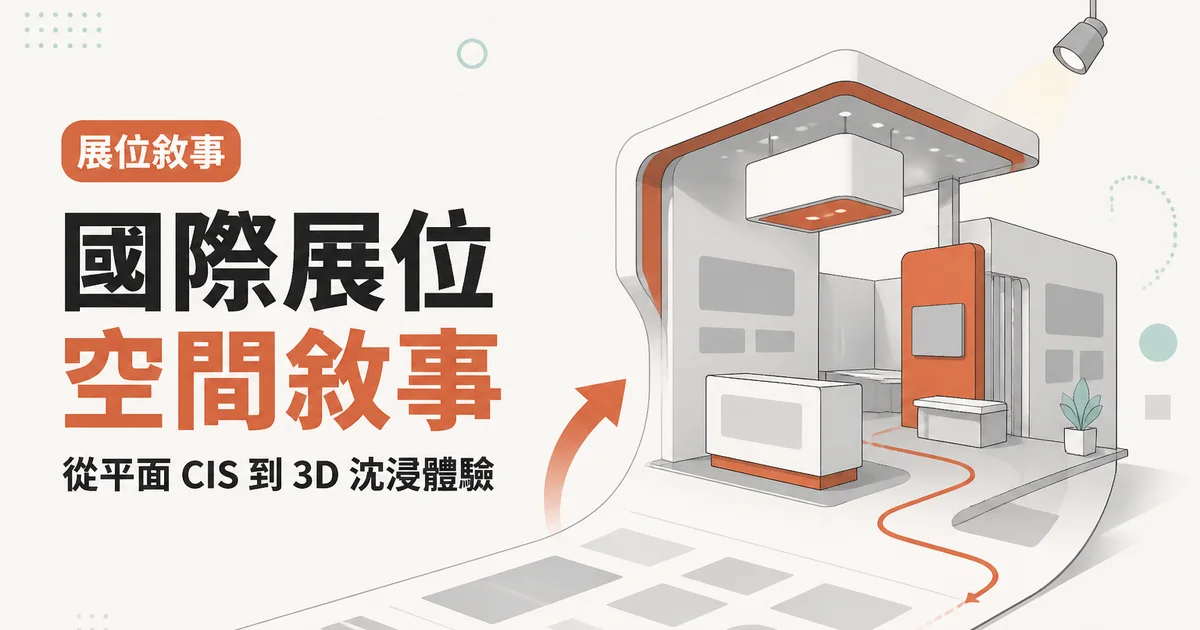 國際展位空間敘事｜從平面 CIS 到 3D 沈浸體驗