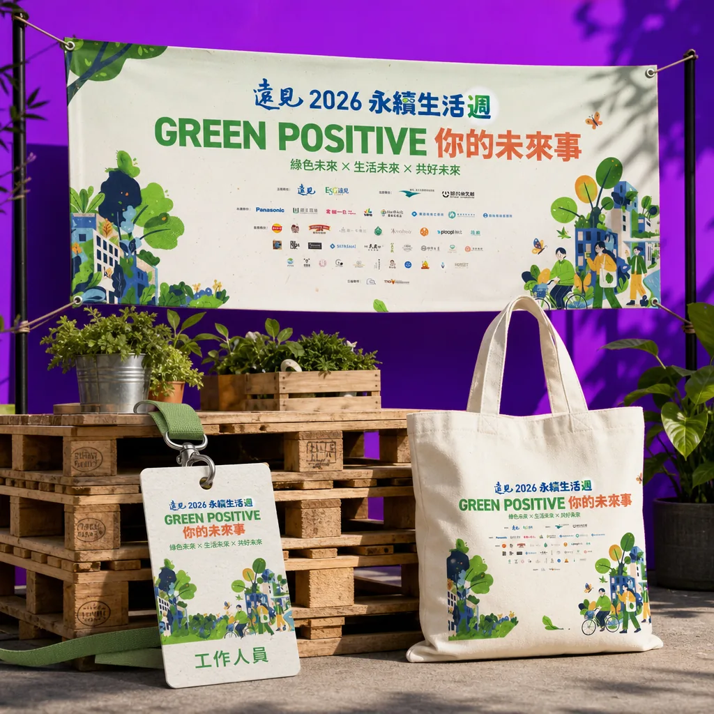 遠見雜誌 永續生活週主視覺應用示意｜好心地文創