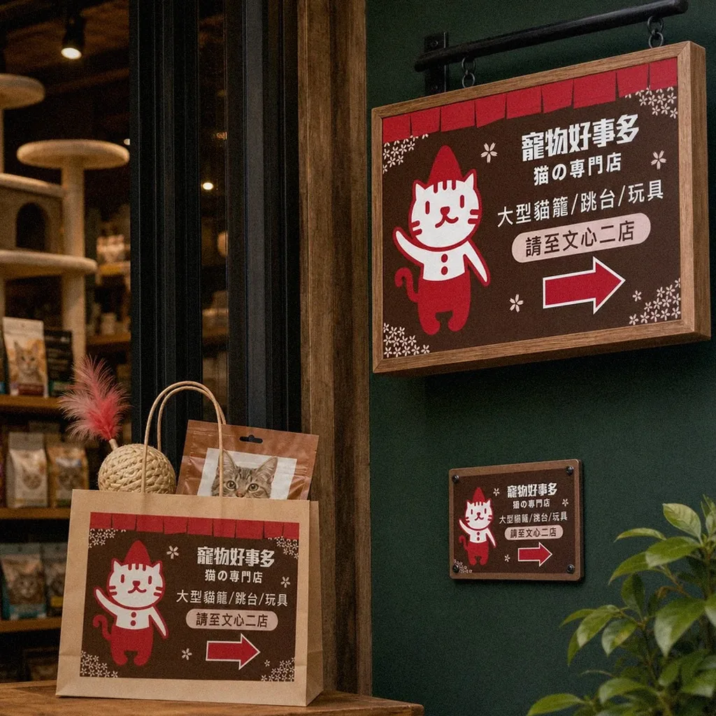 HappyPet signage application mockup | Howdy Creative