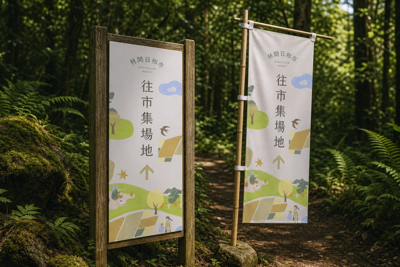 林業及自然保育署屏東分署 林間日和市指標應用示意｜好心地文創