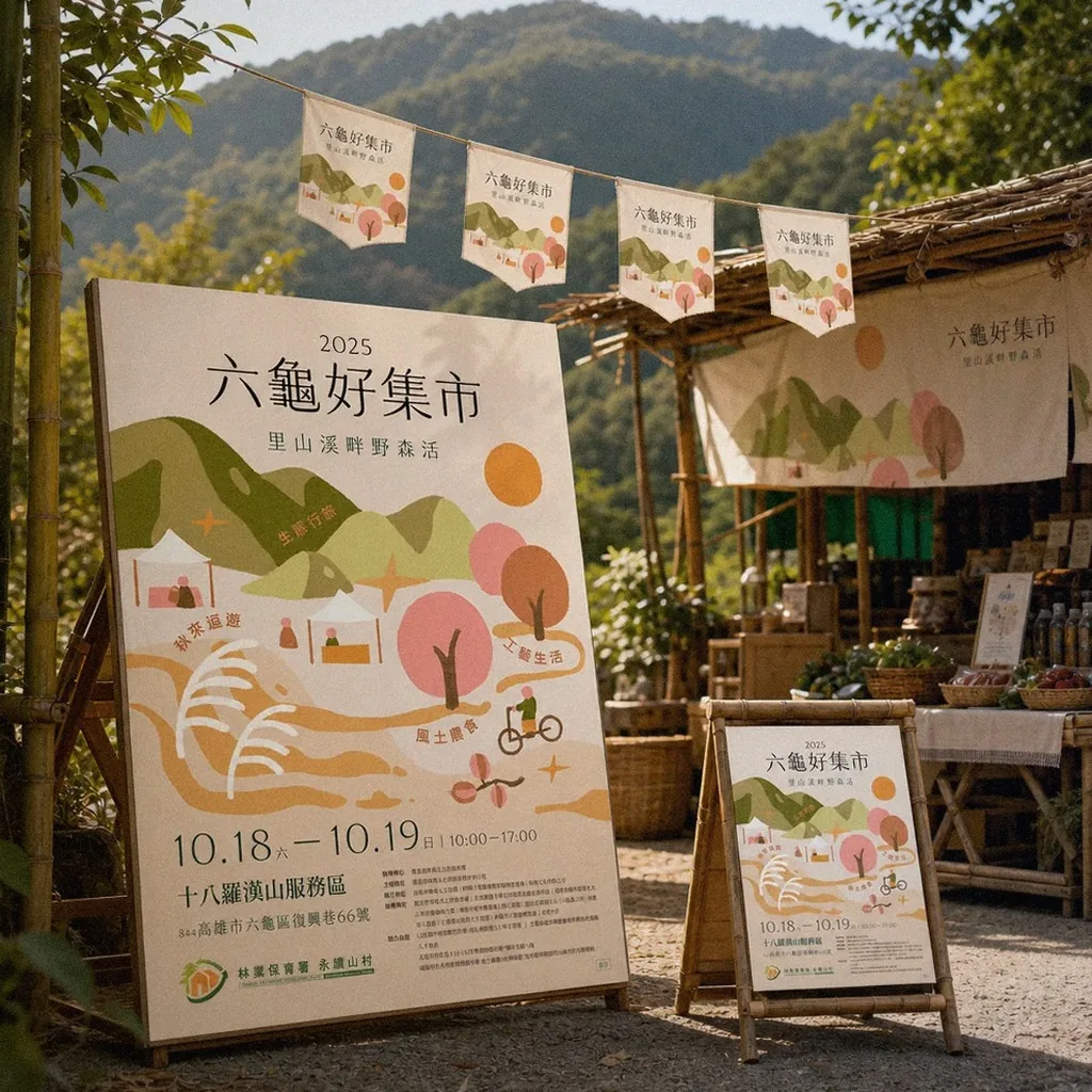Liugui Good Market key visual in use | Howdy Creative