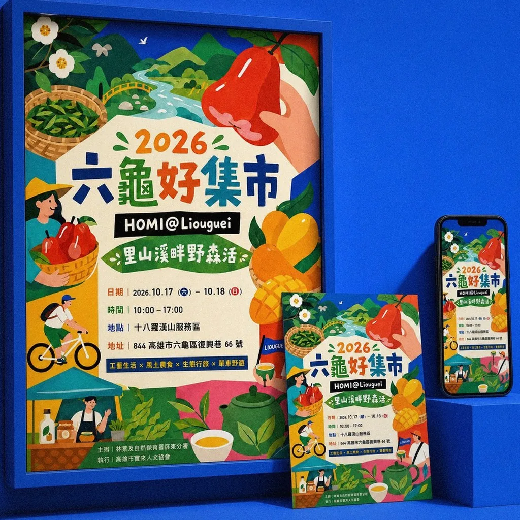 2026 Liugui Good Market key visual poster on display | Howdy Creative
