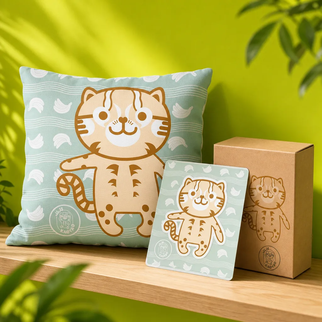 石虎吉吉文創商品保育禮品店陳列示意｜好心地文創