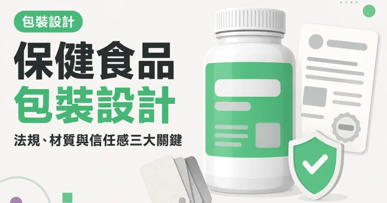 保健食品包裝設計|法規、材質與信任感三大關鍵