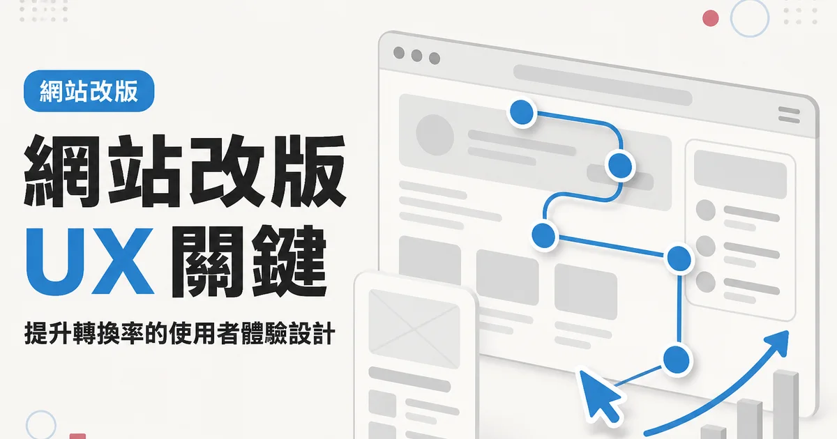 網站改版UX 關鍵｜提升轉換率的使用者體驗設計